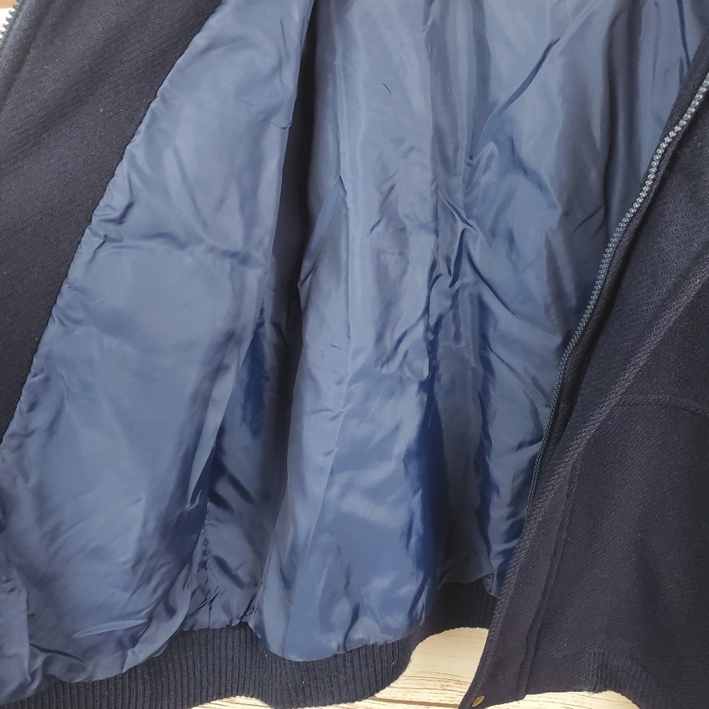 Lobo By Pendleton Mens XL Wool Jacket Navy Blue Bomber Jacket USA Thinsulate - Picture 12 of 12